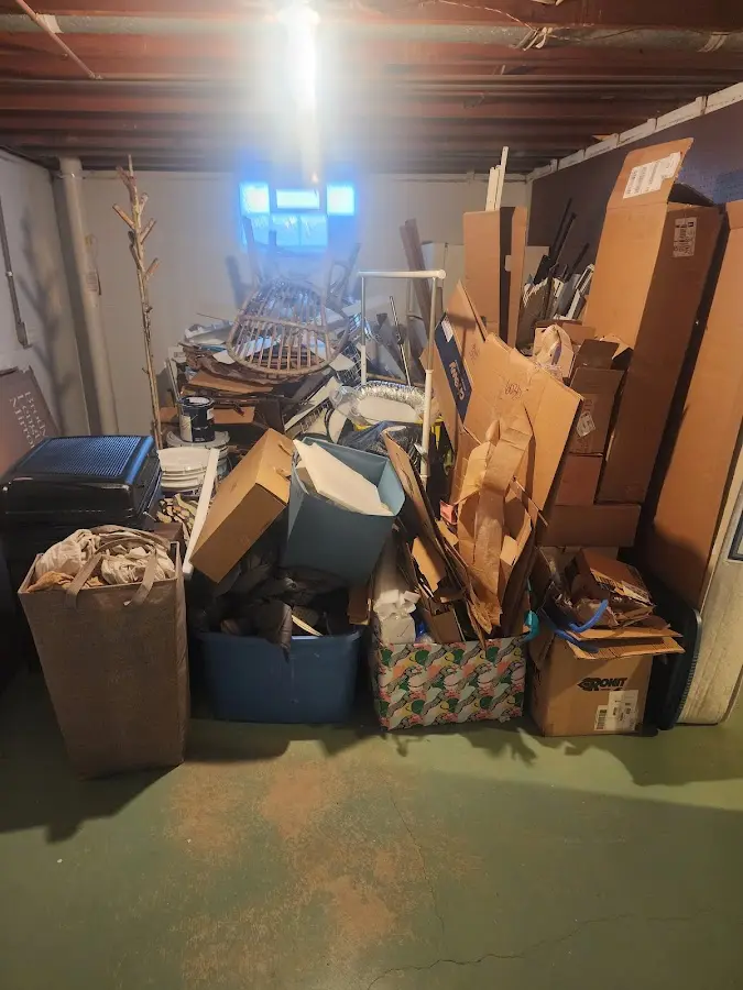 Roll-off dumpster container at job site for 2 Yard Dumpster Rental in La Riviera